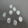 Imagen de Jesús de corte de forma ovalada de nácar natural para incrustaciones colgantes haciendo iconos de diseño de Guadalupe diseño de collar de concha blanca