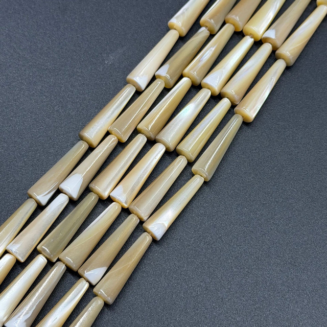 Collar con forma de gota de color marrón perla Natural, diseño de moda para mujer, fabricación de joyas, pulsera de forma larga DIY 