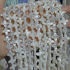 Forma de trébol de nácar Natural, corte de doble cara, flor pequeña para diseño de collar, concha blanca para cadena, cabujón DIY
