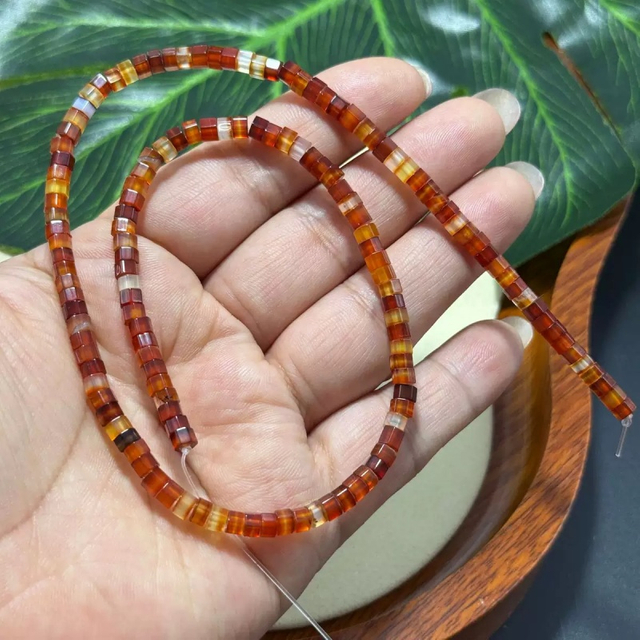 Frijoles pequeños de nácar Natural para diseño de pulsera, cosas bonitas, ágata roja, forma cuadrada, collar para mujer, fabricación DIY 
