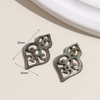 Diseño hueco de nácar Natural para diseño de pendientes, joyería para mujer, fabricación artesanal, diseño de colgante, imagen, cabujón ovalado, frijoles pequeños 