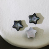 Cosas bonitas de nácar natural para hacer pulseras, diseño de estrella de concha negra, frijoles pequeños para collar, joyería con forma de discoteca DIY