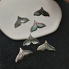Forma de cola de pez de nácar Natural, corte de concha negra, diseño de frijoles pequeños, pulsera de joyería para mujer, fabricación de cosas bonitas 