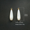 Cuentas pequeñas de nácar Natural, diseño de cruz, forma de hoja de corte para fabricación de colgantes, piezas de joyería para mujer, cosas bonitas, Luna 