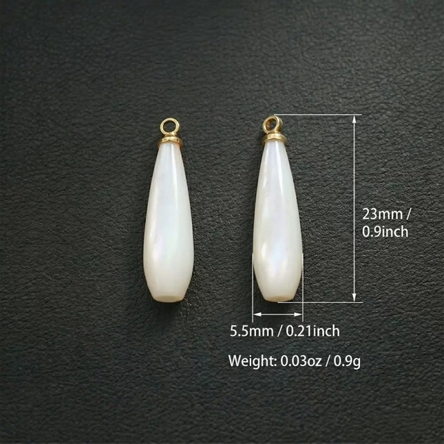 Cuentas pequeñas de nácar Natural, diseño de cruz, forma de hoja de corte para fabricación de colgantes, piezas de joyería para mujer, cosas bonitas, Luna 