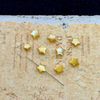 Corte en forma de estrella pequeña de nácar Natural para hacer collares, cara de bombe, cabujón, concha blanca para joyería DIY con frijoles
