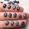 Natural Madre de perla pequeño cabujón forma ovalada azul gris piedra joyería incrustación piezas de diseño anillos diseño haciendo diseño de collar
