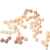 Pendientes de concha rosa tallada con forma de flor de perla Natural, diseño de concha reina, collar para mujer, fabricación artesanal de frijoles pequeños 