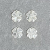 Corte en forma de flor de nácar Natural para hacer pulseras, diseño de trébol, joyería para mujer DIY con diseño de pendientes, fabricación de incrustaciones