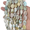 Natural Madre de perla forma ovalada corte mujeres diseño de joyería haciendo piedras coloridas niñas pulsera diseño pequeños frijoles cabujón 