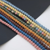 Collar de roca volcánica con cuentas pequeñas de nácar Natural, joyería colorida DIY con diseño de cadena para mujer, piedra de moda