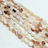 Granos de joyería de nácar Natural para hacer collares, forma DIY, diseño opcional para pulsera, piezas de moda para mujer, color blanco 