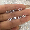 Anillos de mujer con forma ovalada de corte de cara de nácar Natural, diseño de pendientes pequeños de frijoles, diseño de cabujón de cristal blanco 
