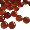 Pendientes de cabujón redondo de nácar Natural, diseño de ágata roja para pulsera de joyería con diseño de incrustaciones, frijoles pequeños 