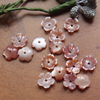 Pendientes de nácar Natural, diseño de corte de flores pequeñas para mujer, fabricación de joyas, frijoles con piezas de cadena hechas a mano, anillos 