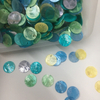 Madreperla natural en forma de disco pequeño, corte de frijoles coloridos para collar, diseño de ropa, fabricación de piezas de diseño de pulsera delgada