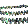 Collar con forma de gota de perla Natural para mujer, concha de abulón, frijoles pequeños, joyería DIY, cadena, cabujón con forma de gota para la cara 