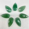 Colgante de corte de cara con forma de gota de perla Natural, cabujón de piedra de cristal, joyería de ágata de gran tamaño para fabricación de diseños DIY