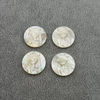 Iconos de corte de forma ovalada de nácar Natural, colgante con imagen de cara de mujer, piezas de incrustación de camafeo de concha blanca, diseño de collar