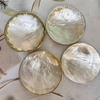Corte en forma de plato de nácar natural para ensalada de dama usando un diseño de tazón, plato de frutas, fabricación de belleza, diseño de joyería colorido
