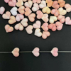 Colgante de nácar natural con diseño de bombe en forma de corazón con orificio para collar, joyería de diseño de gran tamaño para mujer, hecha a mano
