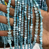 Collar con forma de estrella de concha azul Natural para mujer, diseño de cadena de corazón pequeño, pulsera, diseño de trébol DIY