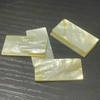 Materia prima de corte rectangular de nácar Natural para hacer joyas, incrustaciones de concha colorida, tamaño más grande, cara lisa cuadrada 