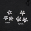 Cosas bonitas de nácar Natural para joyería, diseño de flores, corte para mujer, fabricación de collares, pendientes, frijoles pequeños, forma de cabujón 