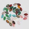 Cabujón con forma de marquize de nácar Natural para anillos, corte de piedra colorida, malaquita, joyería para mujer, incrustaciones de diseño 