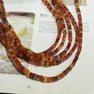 Frijoles pequeños de nácar Natural para diseño de pulsera, cosas bonitas, ágata roja, forma cuadrada, collar para mujer, fabricación DIY 