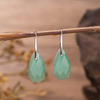 Forma de gota de nácar Natural, corte de cara de cristal, forma de bomba, pendiente más grande, diseño colgante de piedra lapislázuli de doble cara 