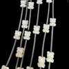Imagen de animal de nácar Natural, corte de frijoles pequeños para collar, usando piezas, diseño de oso, cosas bonitas para hacer pulseras 