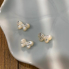 Diseño de lazo de nácar Natural, corte de frijoles bonitos para niñas, diseño de pulsera, fabricación de piezas brillantes, cabujón pequeño, joyería para mujer 