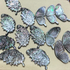 Corte en forma de mariposa de nácar Natural para diseño de colgante, talla de cara, diseño de incrustaciones de joyería de mayor tamaño, cabujón 