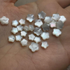 Corte en forma de estrella pequeña de nácar Natural para anillos, diseño de cabujón, fabricación de pendientes, diseño de pulsera con cara de bombe 