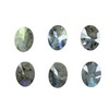 Cabujón de forma ovalada de nácar Natural para anillos, diseño de incrustaciones, corte facial, piedra labradorita, diseño de collar para mujer