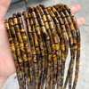 Corte de forma larga de nácar Natural para mujer, diseño de joyería con frijoles pequeños, ojos de tigre, pulsera en relieve