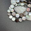 Diseño de pulsera de moda de color negro de frijoles pequeños de nácar Natural para mujer, fabricación de joyas, bonito collar, diseño de cara plana