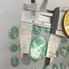 Corte de cabujón de concha verde de nácar Natural para hacer pendientes, diseño de incrustaciones, frijoles coloridos, piezas pequeñas, forma ovalada, bricolaje