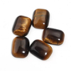 Corte de cabujón de nácar Natural para anillos, diseño de ojos de tigre, piedra, forma cuadrada, fabricación de joyas, diseño, incrustaciones de collar