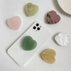 Natural Madreperla gran forma de corazón corte cara plana piedra de cristal ágata roja joyería incrustación haciendo colgante piedra blanca colorida