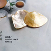 Placa de concha amarilla de nácar Natural, carcasa original para frutas de mujer, jabonera de belleza, material de concha, diseño artesanal hecho a mano