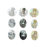 Pendientes de mujer con diseño de colgante de cabujón de corte con forma de animal de nácar Natural, joyería con incrustaciones, diseño en relieve 