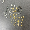 Cabujón de nácar Natural, frijoles pequeños, pequeña estrella para pendientes, diseño de trébol, pulsera con incrustaciones, joyería para mujer, concha amarilla