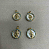 Colgante de joyería de corte de imagen virgen de nácar Natural, diseño de Guadalupe para hacer collares, fabricación de pulseras de frijoles pequeños