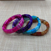 Pulsera de nácar Natural con diseño de ágata para mujer, joyería con forma cuadrada de corte facial, collar de moda con piedra de malaquita 