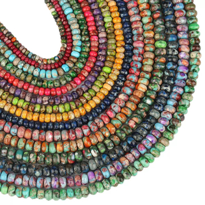 Frijoles de joyería con forma de disco de nácar natural para mujer, diseño de cadena, fabricación de pulseras de bolas coloridas, piedra de tamaño pequeño, moda DIY 