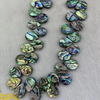 Collar con forma de gota de perla Natural para mujer, concha de abulón, frijoles pequeños, joyería DIY, cadena, cabujón con forma de gota para la cara 