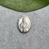 Diseño de Virgen de nácar Natural para colgante, estilo religioso, diseño de Jesús María, incrustaciones de joyería, diseño redondo en relieve