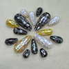 Concha de abulón con diseño de gota de perla Natural para cadena, joyería para mujer, diseño de pendientes, collar con forma de cabujón DIY